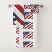 American Flag Bath Towel Set Bad Handdoek (Insitu)