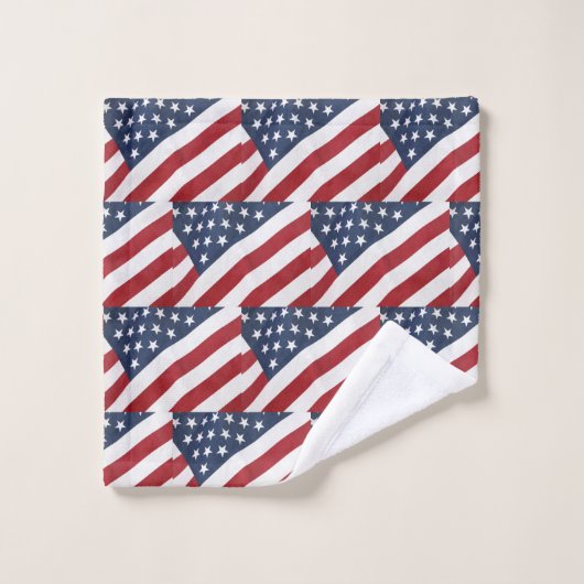 American Flag Bath Towel Set Bad Handdoek (Wasdoekje)