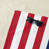 American Flag Beach Towells of Add Jouw tekst, Afb Strandlaken (In situ)