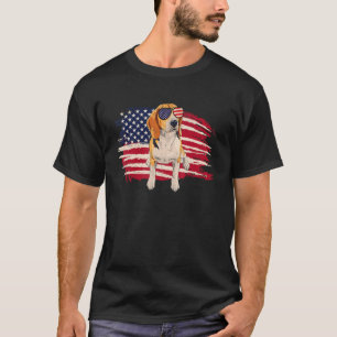 American Flag Beagle - Puppy Hondenliefhebber Anim T-shirt