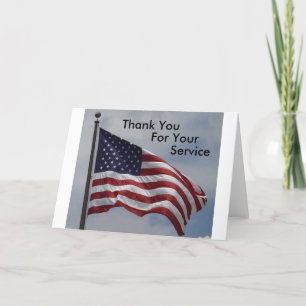 American Flag, bedankt voor je service,