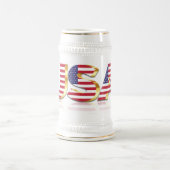 American Flag Beer Stein USA Patriotic Bierpul (Center)
