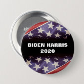 American Flag BIDEN HARRIS 2020 Campaign Ronde Button 7,6 Cm (Voorkant /achterkant)