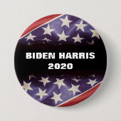 American Flag BIDEN HARRIS 2020 Campaign Ronde Button 7,6 Cm (Voorkant)