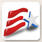 AMERICAN FLAG BIER ONDERZETTER (Voorkant)