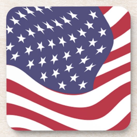 AMERICAN FLAG BIER ONDERZETTER (Voorkant)