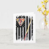American Flag Biljart  Pool Player  Kaart (Gele Bloem)