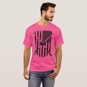 American Flag Biljart Pool Speler Kleding Billia T-shirt (Voorkant volledig)