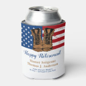 American Flag Boots Party of Militaire Pensioen Le Blikjeskoeler (Blikje Voorkant)