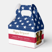 American Flag Boots Retirement Party Bedankdoosjes (Achterkant)