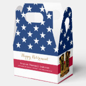 American Flag Boots Retirement Party Bedankdoosjes (Geopend)