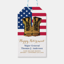 American Flag Boots Retirement Party Cadeaulabel