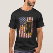 American Flag Bowhunting Bow Archery Usa Deer Hunt T-shirt (Voorkant)