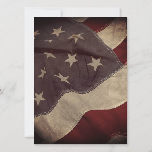 American Flag Bridal Shower Uitnodiging (Achterkant)