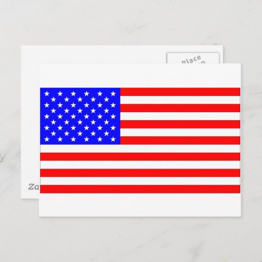 AMERICAN FLAG BRIEFKAART (Voorkant / Achterkant)