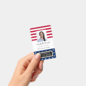 American Flag Business Security Medewerker Badge (Handheld)