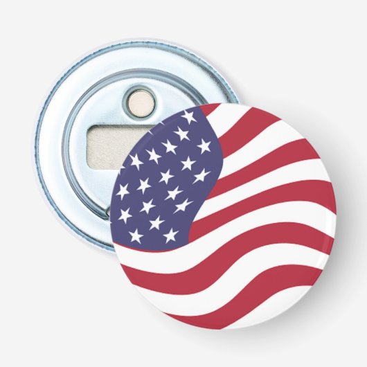 AMERICAN FLAG BUTTON FLESOPENER (Voorkant)