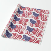 AMERICAN FLAG CADEAUPAPIER (Uitgerold)
