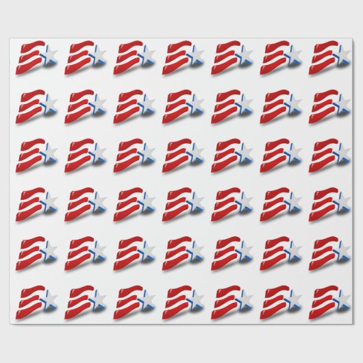 AMERICAN FLAG CADEAUPAPIER (Vlak)