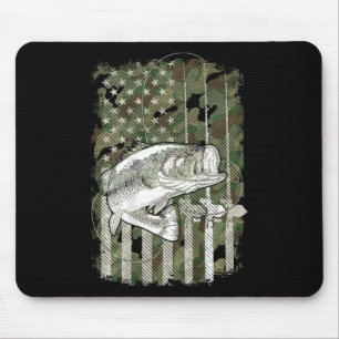 American Flag Camo B Fish Gevist (op CK) voor Vis Muismat