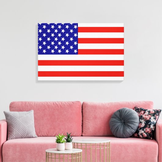 AMERICAN FLAG CANVAS AFDRUK (Insitu (Woonkamer))