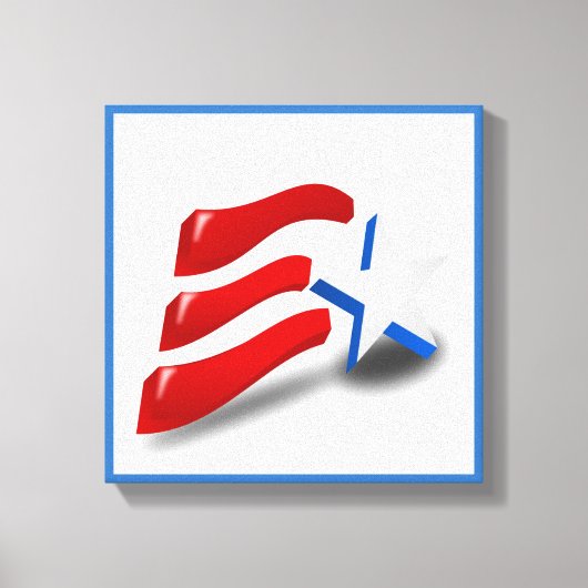 AMERICAN FLAG CANVAS AFDRUK (Voorkant)