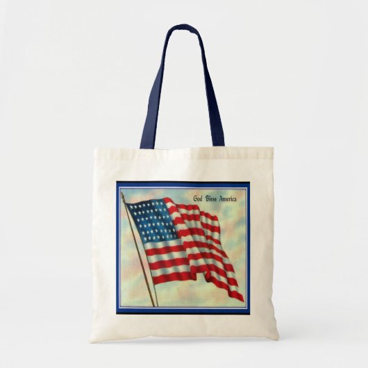 American Flag Canvas Kruidenier Canvas tas (Voorkant)