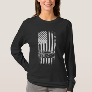 American Flag Car Racing Racer Amerikaanse vlag Pa T-shirt