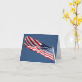 American Flag Card Kaart (Gele Bloem)