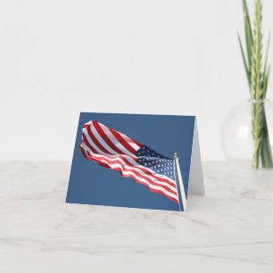 American Flag Card Kaart
