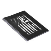 American Flag Carpenter Tools Woodwerker Craftsman Notitieboek (Rechterzijde)
