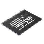 American Flag Carpenter Tools Woodwerker Craftsman Notitieboek (Linkerzijde)