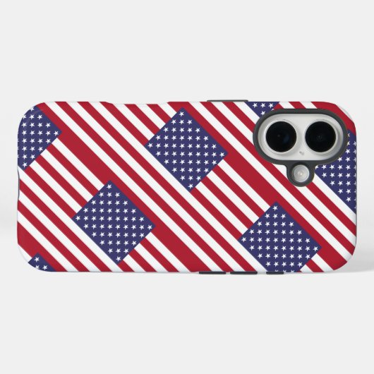 American Flag Case-Mate iPhone Case (Achterkant (horizontaal))