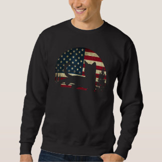 American Flag Cat Kitty Patriotic 4th Of July Kitt Trui
