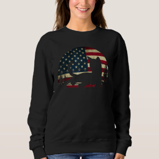American Flag Cat Kitty Patriotic 4th Of July Kitt Trui