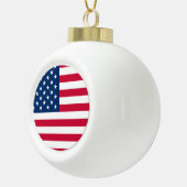 American Flag Ceramic Ball Christmas Ornament USA (Rechts)