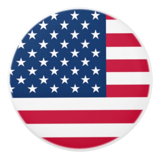 American Flag Ceramic Knob Keramische Knop (Voorkant)