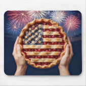 American Flag Cherry Pie Muismat (Voorkant)