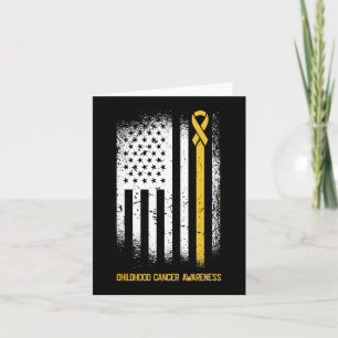 American Flag Childhood Cancer Awareness Ribbon Wa Kaart