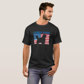 American Flag Clumber Spaniel T-shirt (Voorkant volledig)