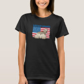 American Flag Cocker Spaniel   T-shirt (Voorkant)