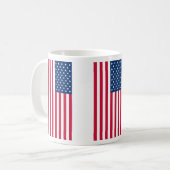 American Flag Coffee Mok USA Patriottisch cadeau (Voorkant links)