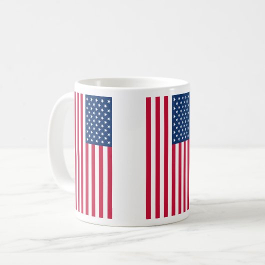American Flag Coffee Mok USA Patriottisch cadeau (Voorkant links)
