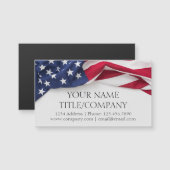American Flag Company Naam Magnetisch Visitekaartj (Voorkant / Achterkant)