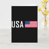 American Flag Cool Patriotic Men Women 4th Of July Kaart (Gele Bloem)