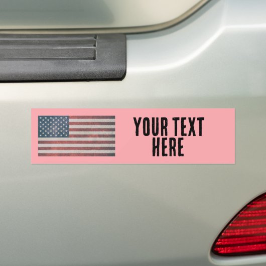 AMERICAN FLAG CREËER JE EIGEN BUMPERSTICKER (Op auto)