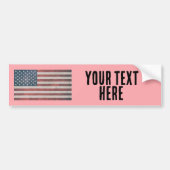 AMERICAN FLAG CREËER JE EIGEN BUMPERSTICKER (Voorkant)