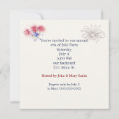 American Flag Crust On Homemade Pie Kaart (Achterkant)