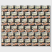 American Flag Crust On Strawberry Pie Cadeaupapier (Vlak)