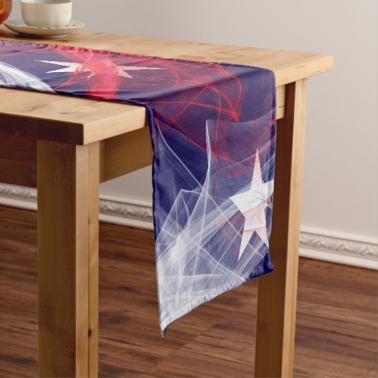 American flag Custom Table Runner Korte Tafelloper (Voorbeeld)